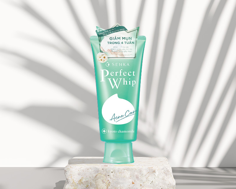 Sữa rửa mặt cho da mụn Senka Perfect Whip Acne Care 120g | Lazada.vn