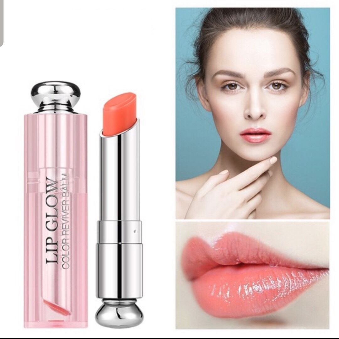 Son dưỡng Dior Addict Lip Glow Coral dưỡng mềm, làm tăng sắc môi - 004 cam tự nhiên (new)