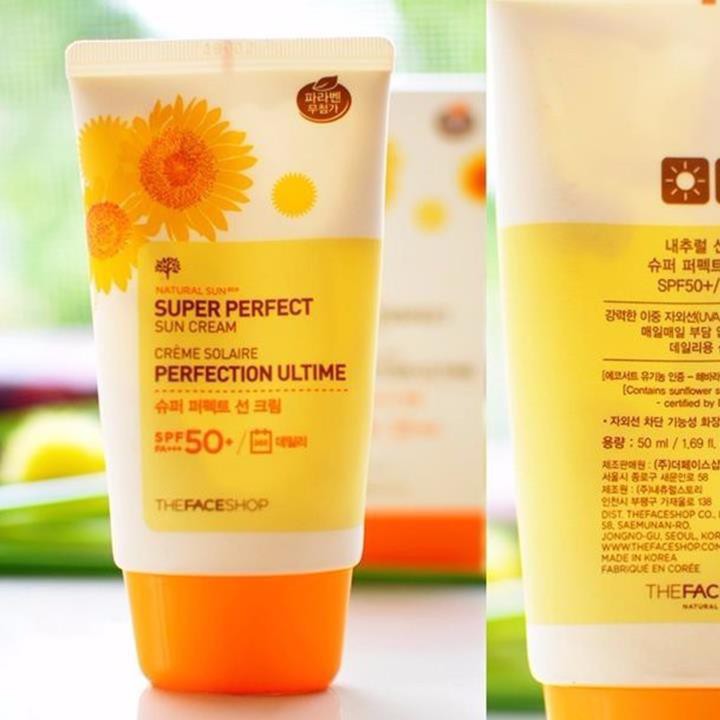 Kem chống nắng The Face Shop Super Perfect Sun Cream SPF50 50ml | MP The Faceshop